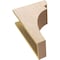 Ekena Millwork 7"W x 14"D x 21"H Classic Yorktown Rough Cedar Woodgrain TimberThane Corbel, Primed Tan CORUR07X14X21YORRCPR - alternate 4